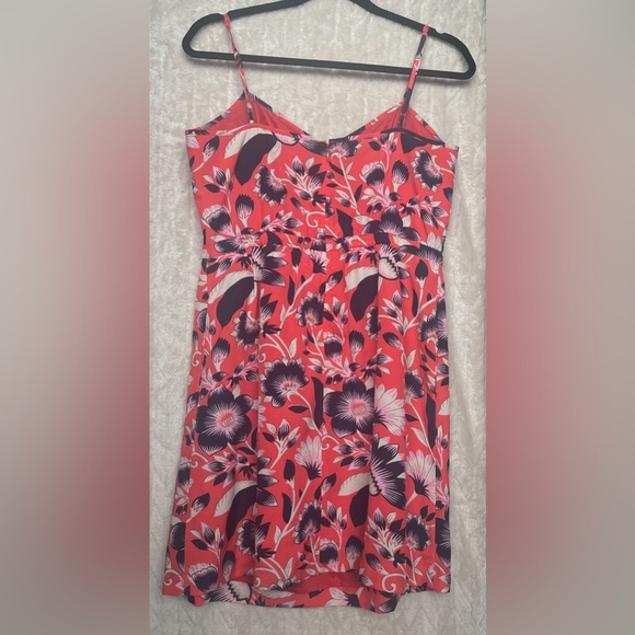 J. Crew Coral Floral Tropical Dress - Picture 3 of 6